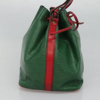Louis Vuitton Bicolor Petit Noe Handbag Epi Leather Green Leather Shoulder Bag Bag (Authentic Pre-Loved)