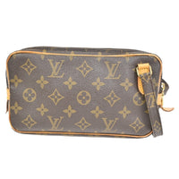 Louis Vuitton Louis Vuitton Pochette Marly Bandouliere Bag Monogram Canvas Brown Leather Shoulder Bag Bag (Pre-Loved)