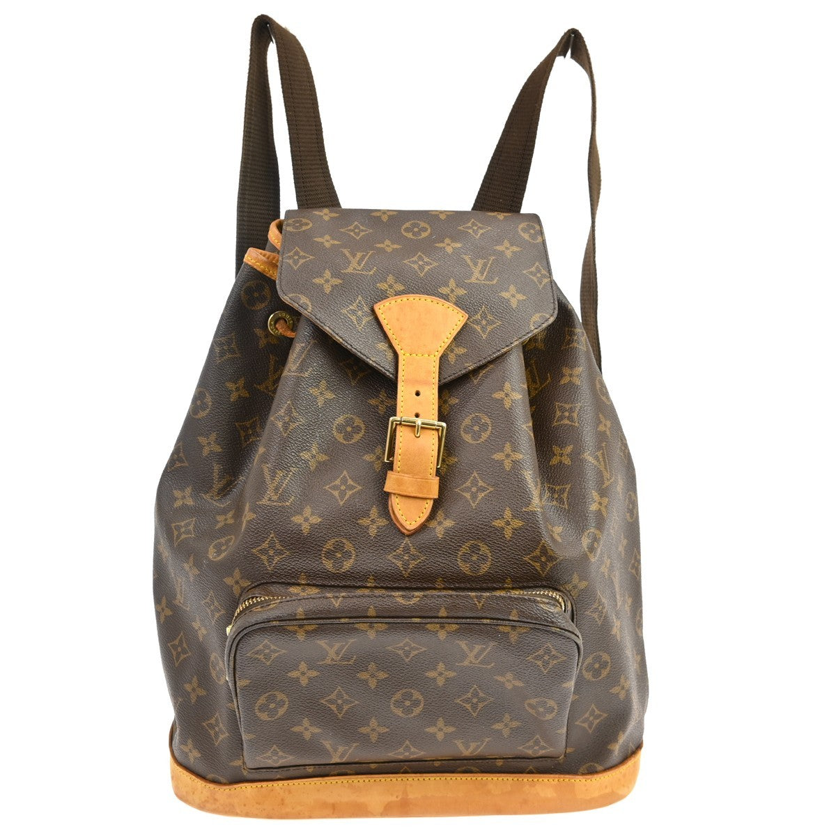 Louis Vuitton Louis Vuitton Vintage Montsouris Backpack Monogram Canvas Brown Canvas Backpack Bag (Pre-Loved)