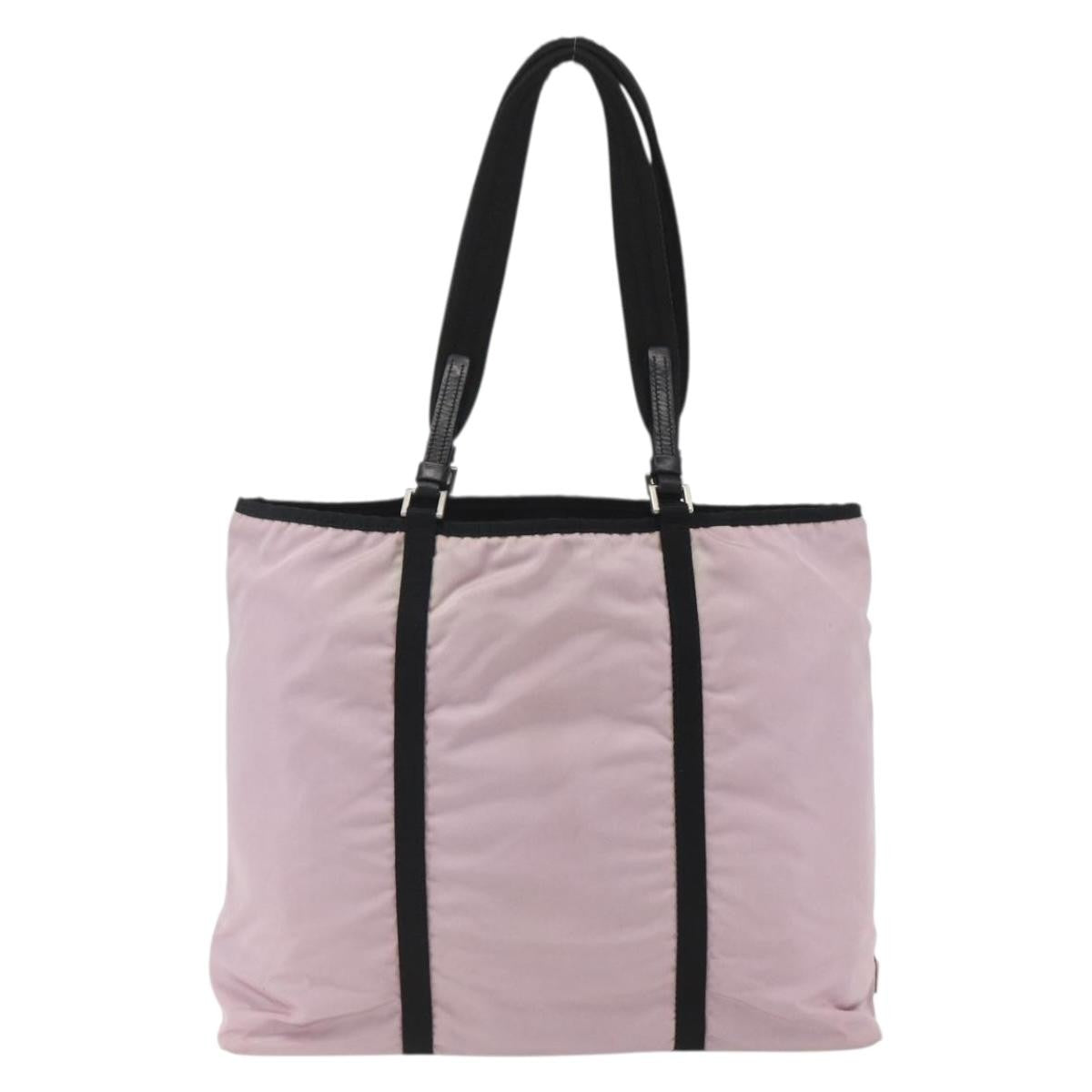 Prada Vintage Tote Tessuto Pink Nylon Tote Bag Bag (Authentic Pre-Loved)