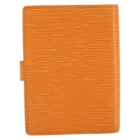 Louis Vuitton Agenda Cover Epi Leather Orange Leather Wallets Accessory (Authentic Pre-Loved)