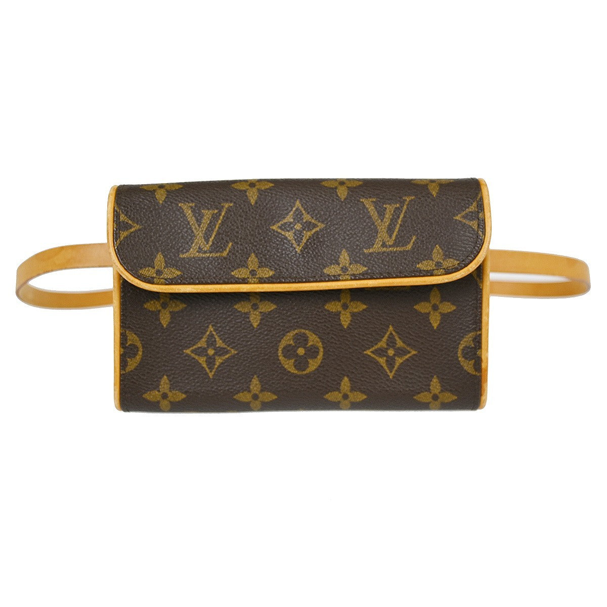 Louis Vuitton Florentine Waist Bag Monogram Canvas Brown Canvas Clutche & Pouche Bag (Authentic Pre-Loved)