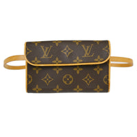 Louis Vuitton Florentine Waist Bag Monogram Canvas Brown Canvas Clutche & Pouche Bag (Authentic Pre-Loved)