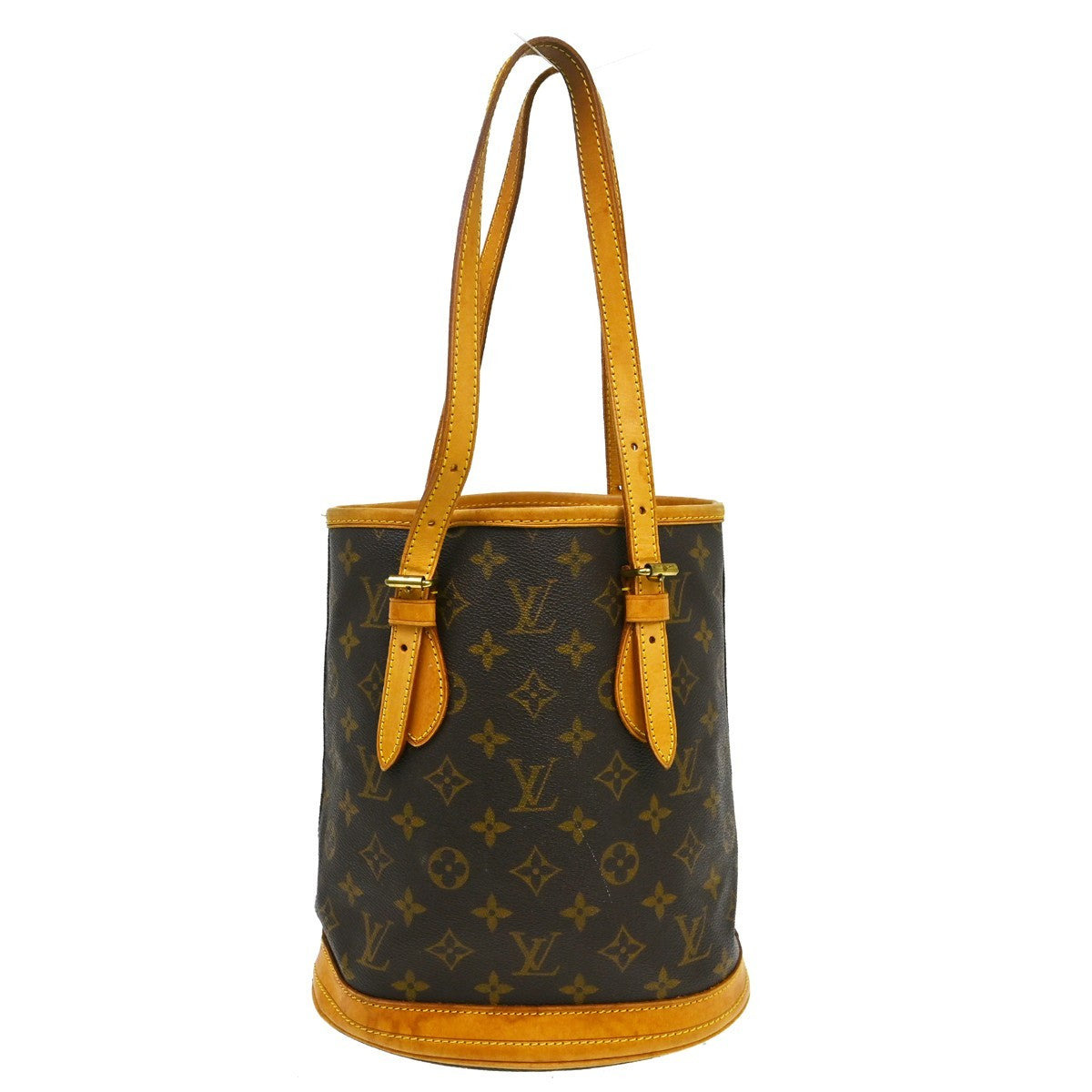 Louis Vuitton Louis Vuitton Petit Bucket Bag Monogram Canvas Brown Canvas Tote Bag Bag (Authentic Pre-Loved)
