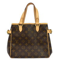 Louis Vuitton Batignolles Handbag Monogram Canvas Brown Canvas Tote Bag Bag (Pre-Loved)