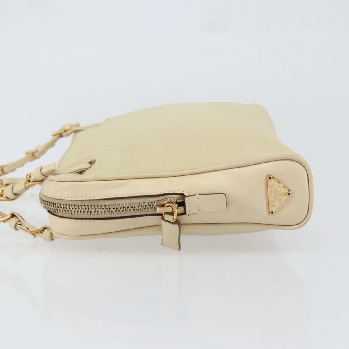 Prada Vintage Handbag Tessuto Beige Nylon Handbag (Authentic Pre-Loved)