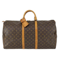 Louis Vuitton Keepall Bag Monogram Canvas Brown Canvas Travel Bag Bag (Pre-Loved)