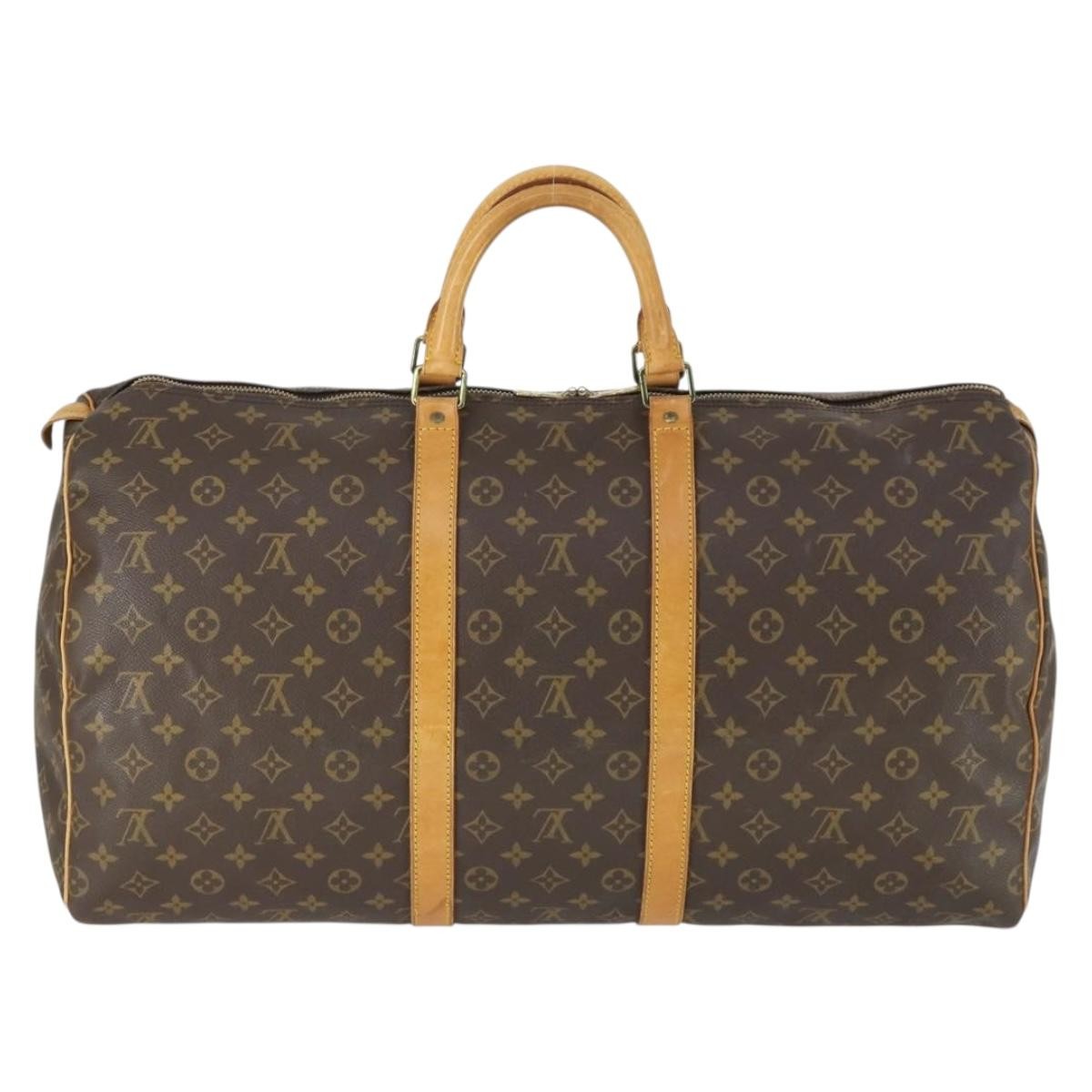 Louis Vuitton Louis Vuitton Keepall Bag Monogram Canvas Brown Canvas Travel Bag Bag (Pre-Loved)