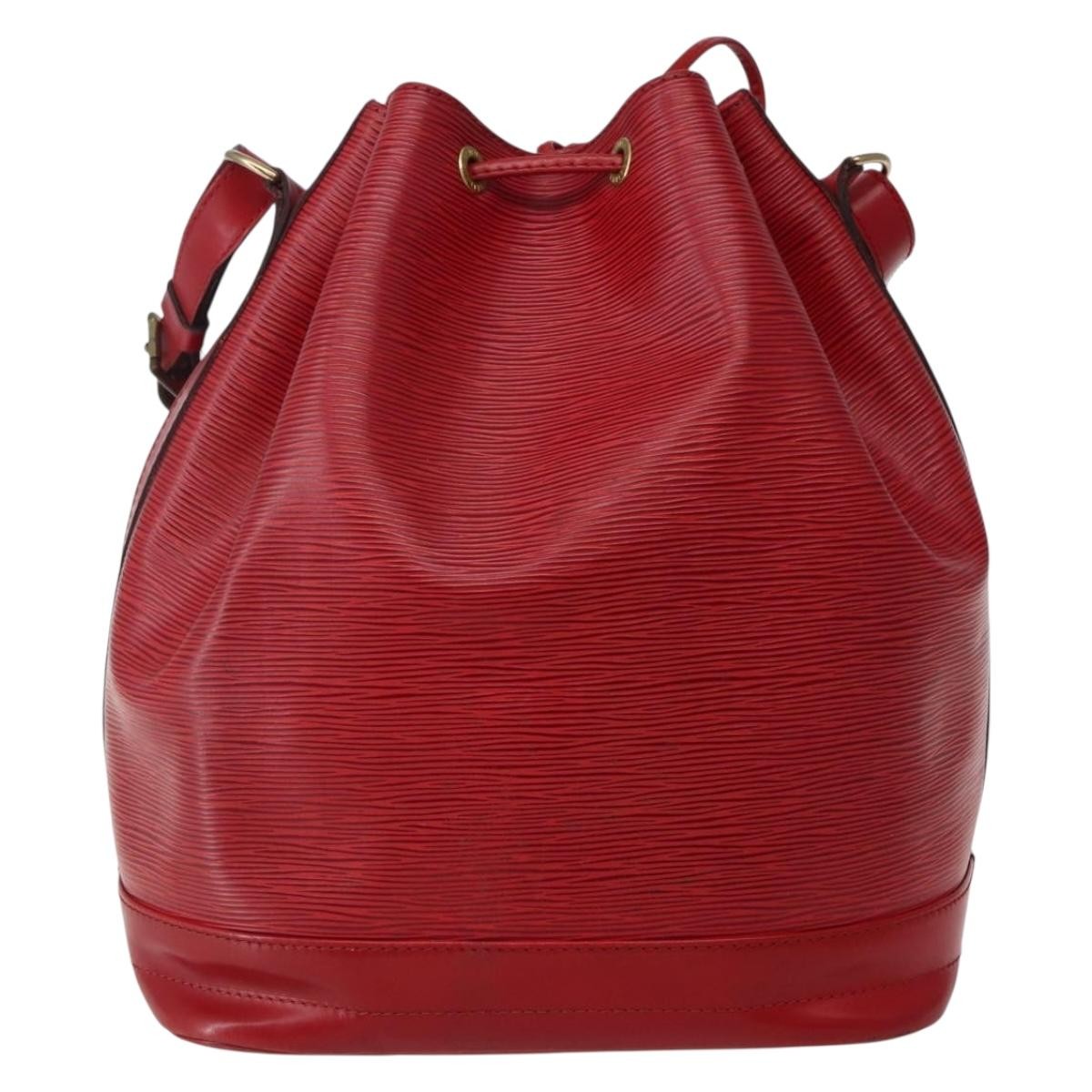 Louis Vuitton Noe Shoulder Bag Leather Red Leather Shoulder Bag Bag (Authentic Pre-Loved)