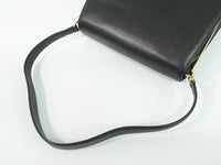 Salvatore Ferragamo Vintage Shoulder Bag Leather Black Leather Shoulder Bag Bag (Pre-Loved)