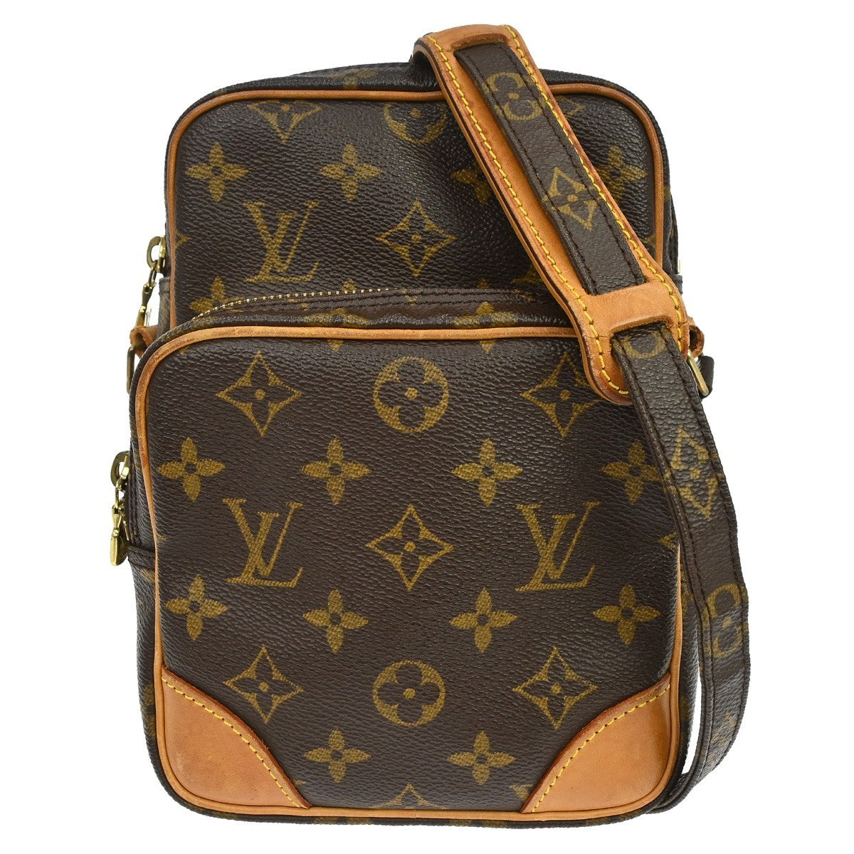 Louis Vuitton Amazone Bag Monogram Canvas Brown Canvas Shoulder Bag Bag (Authentic Pre-Loved)