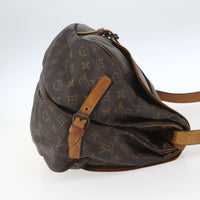 Louis Vuitton Saumur Handbag Monogram Canvas Brown Canvas Shoulder Bag Bag (Authentic Pre-Loved)