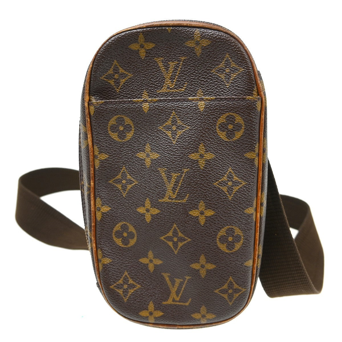 Louis Vuitton Louis Vuitton Pochette Gange Monogram Canvas Brown Canvas Clutche & Pouche Bag (Authentic Pre-Loved)