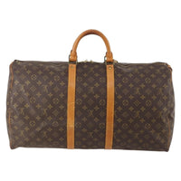 Louis Vuitton Keepall Bag Monogram Canvas Brown Canvas Travel Bag Bag (Authentic Pre-Loved)