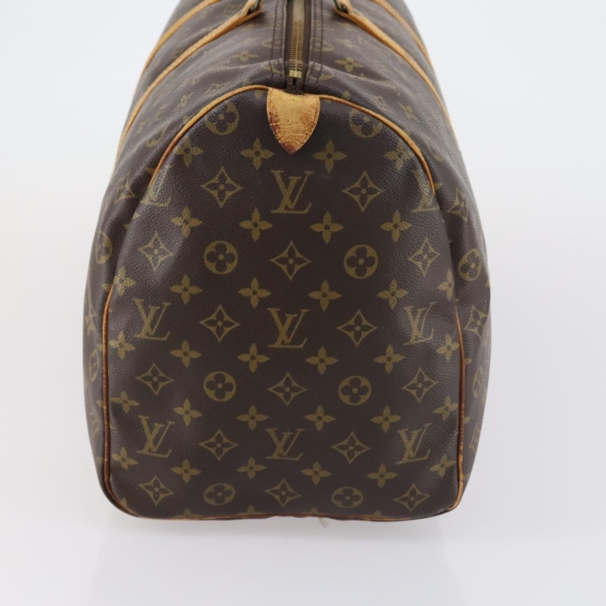 Louis Vuitton Keepall Bag Monogram Canvas Brown Canvas Travel Bag Bag (Pre-Loved)