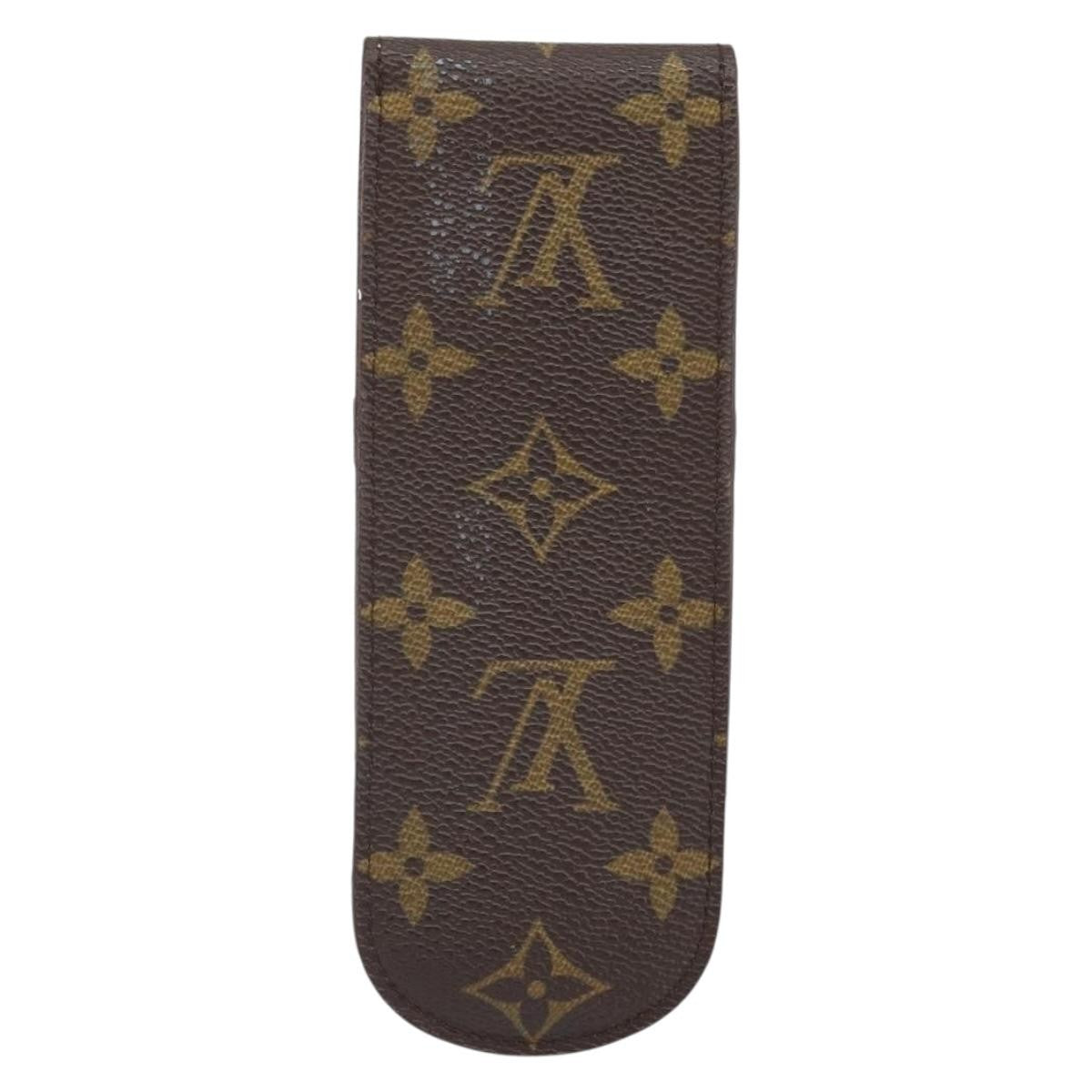 Louis Vuitton Etui À Stylo Canvas Brown Canvas Clutche & Pouche Bag (Pre-Loved)