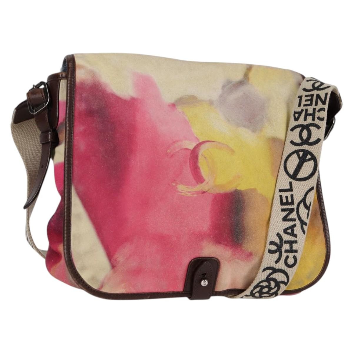 Chanel Flower Power Messenger Bag Multicolor Printed Nubuck Multicolour Suede Shoulder Bag Bag (Authentic Pre-Loved)