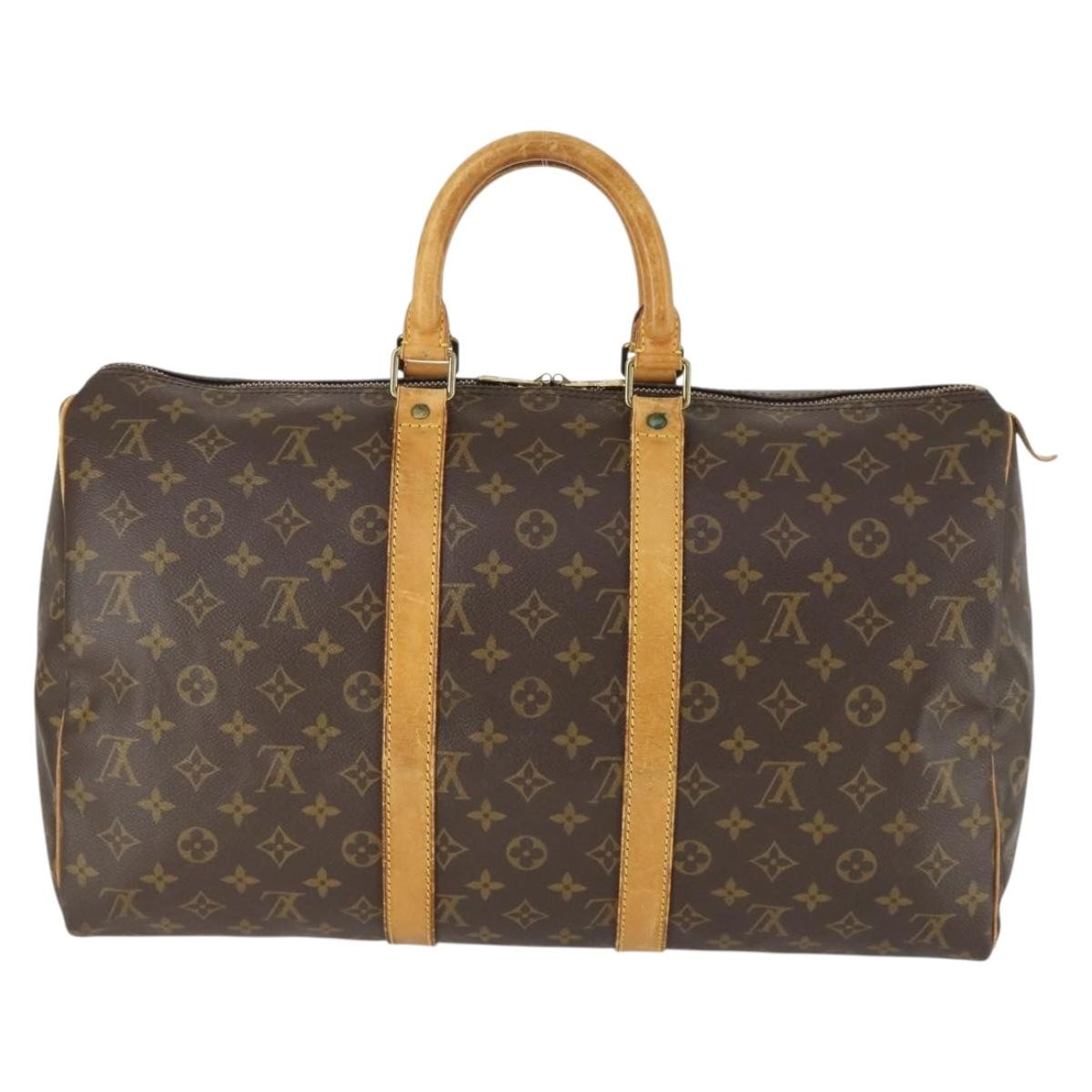 Louis Vuitton Louis Vuitton Keepall Bag Monogram Canvas Brown Canvas Travel Bag Bag (Pre-Loved)