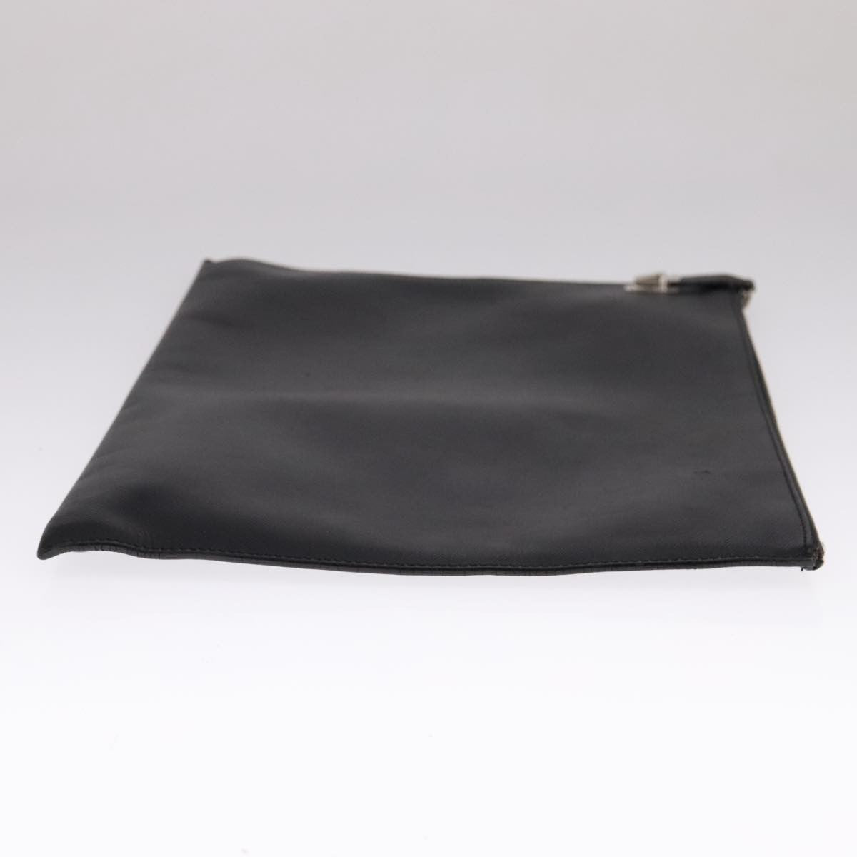 Prada Vintage Pouch Leather Black Leather Clutche & Pouche Bag (Pre-Loved)
