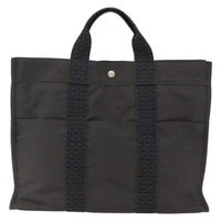 Hermes Fourre-Tout Herline Canvas Gray Canvas Tote Bag Bag (Pre-Loved)