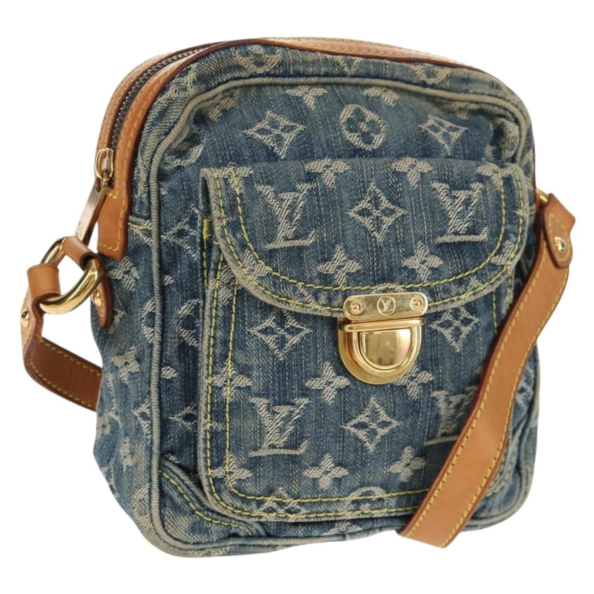 Louis Vuitton Camera Bag Monogram Denim Blue Denim_Jeans Shoulder Bag Bag (Pre-Loved)