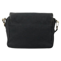 Gucci Flap Messenger Bag Gg Coated Canvas Black Canvas Shoulder Bag Bag (Authentic Pre-Loved)