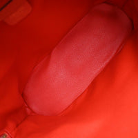 Celine Vintage Convertible Bowler Bag Leather Red Leather Handbag (Authentic Pre-Loved)