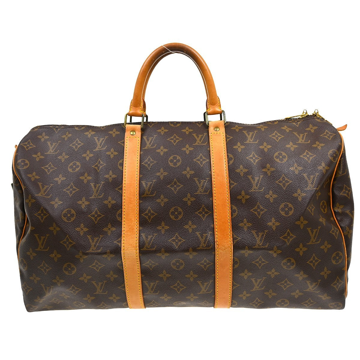 Louis Vuitton Louis Vuitton Keepall Bag Monogram Canvas Brown Canvas Travel Bag Bag (Authentic Pre-Loved)