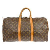 Louis Vuitton Louis Vuitton Keepall Bag Monogram Canvas Brown Canvas Travel Bag Bag (Authentic Pre-Loved)