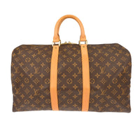 Louis Vuitton Louis Vuitton Keepall Bag Monogram Canvas Brown Canvas Travel Bag Bag (Pre-Loved)