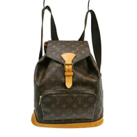 Louis Vuitton Vintage Montsouris Backpack Monogram Canvas Brown Canvas Backpack Bag (Authentic Pre-Loved)