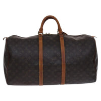 Louis Vuitton Keepall Bag Monogram Canvas Brown Canvas Travel Bag Bag (Authentic Pre-Loved)
