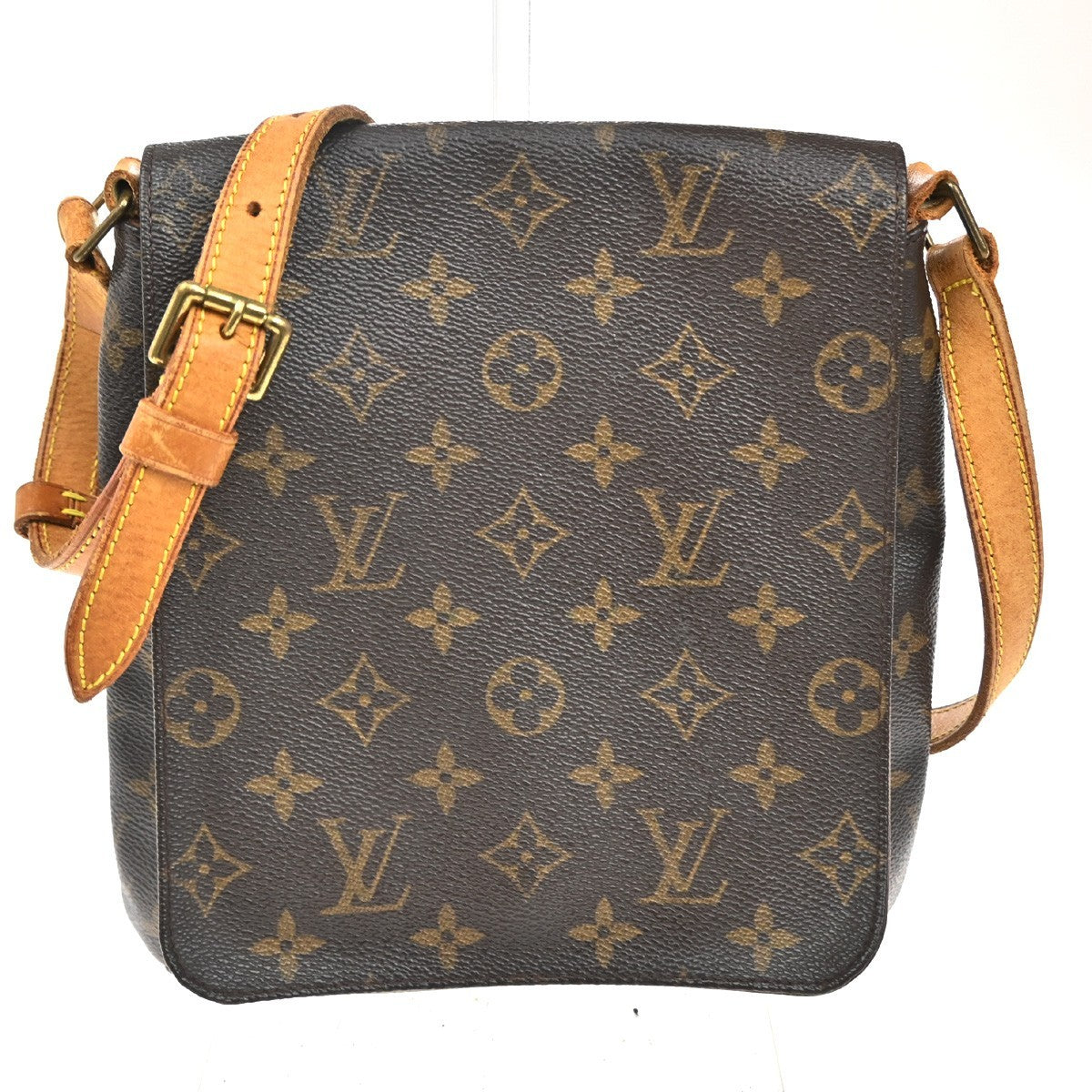 Louis Vuitton Musette Handbag Monogram Canvas Brown Canvas Shoulder Bag Bag (Authentic Pre-Loved)