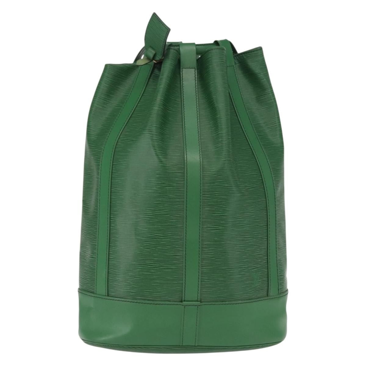 Louis Vuitton Randonnee Backpack Epi Leather Green Leather Shoulder Bag Bag (Authentic Pre-Loved)