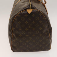 Louis Vuitton Keepall Bag Monogram Canvas Brown Canvas Travel Bag Bag (Pre-Loved)