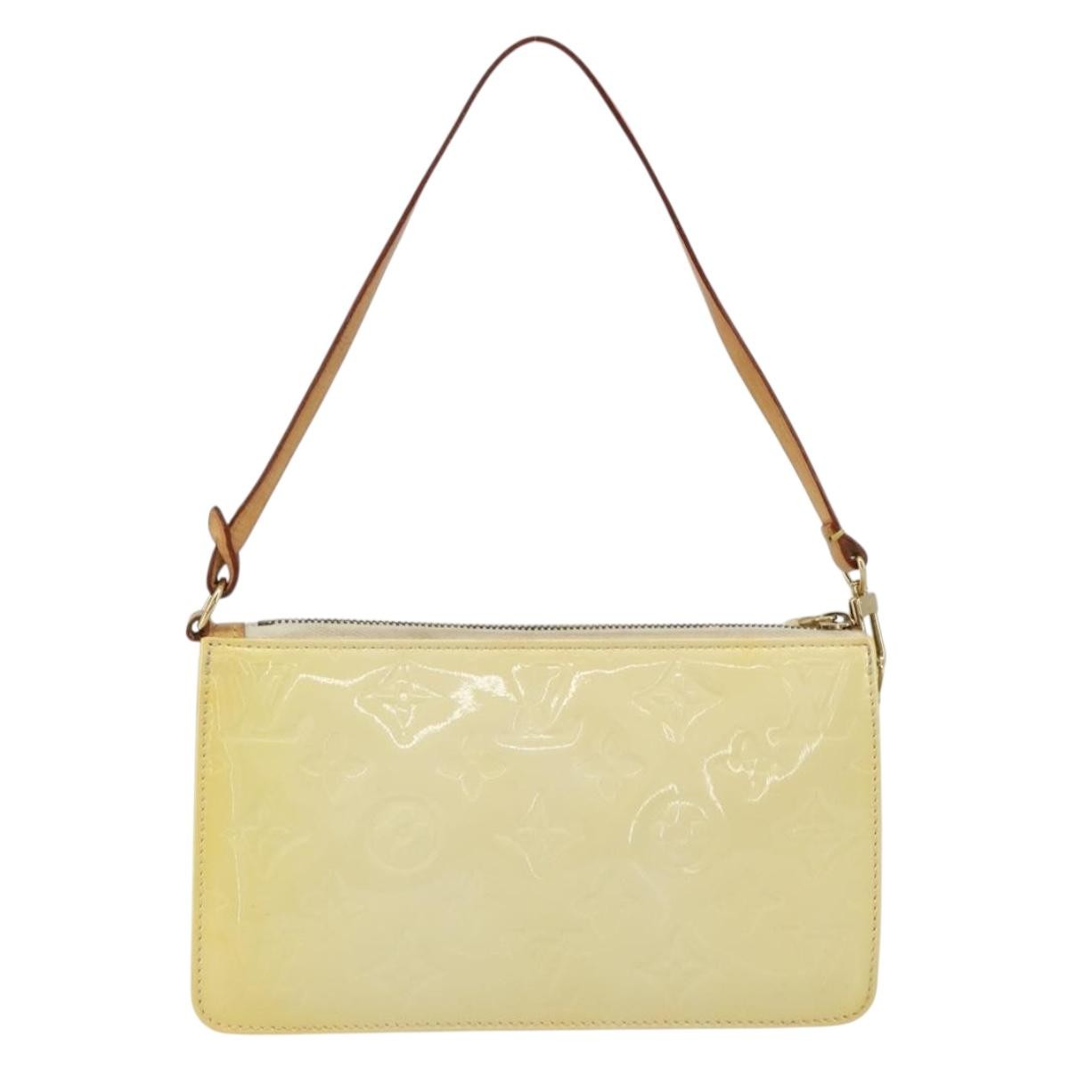 Louis Vuitton Lexington Pochette Monogram Vernis Beige Patent_Leather Clutche & Pouche Bag (Pre-Loved)