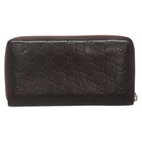 Gucci Guccissima Wallet Motif Gg Brown Leather Wallets Accessory (Authentic Pre-Loved)