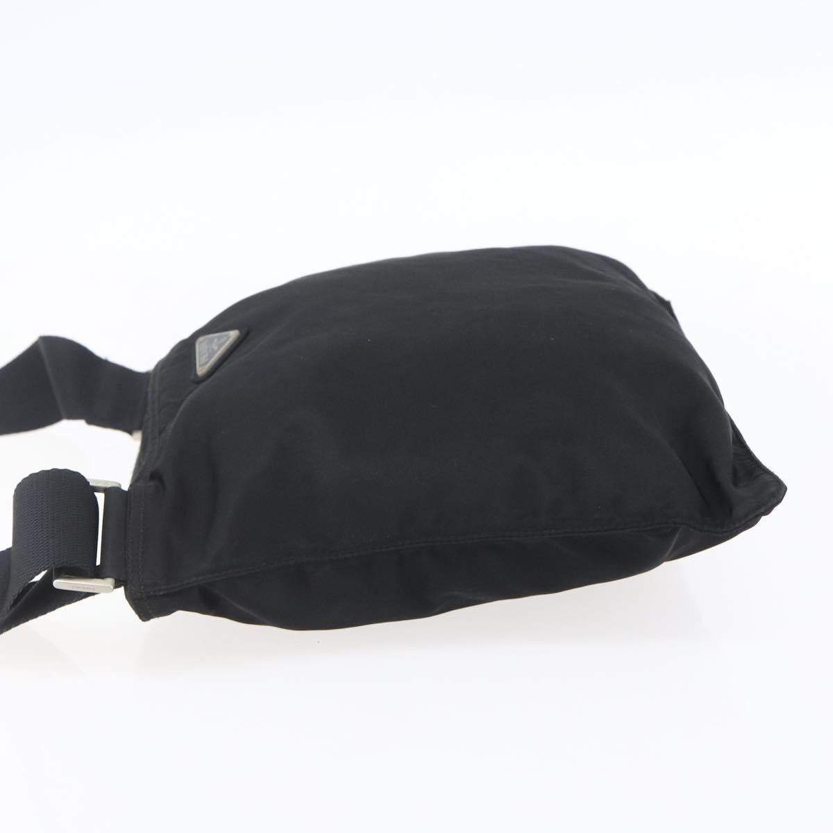 Prada Flat Messenger Bag Tessuto Black Nylon Shoulder Bag Bag (Pre-Loved)