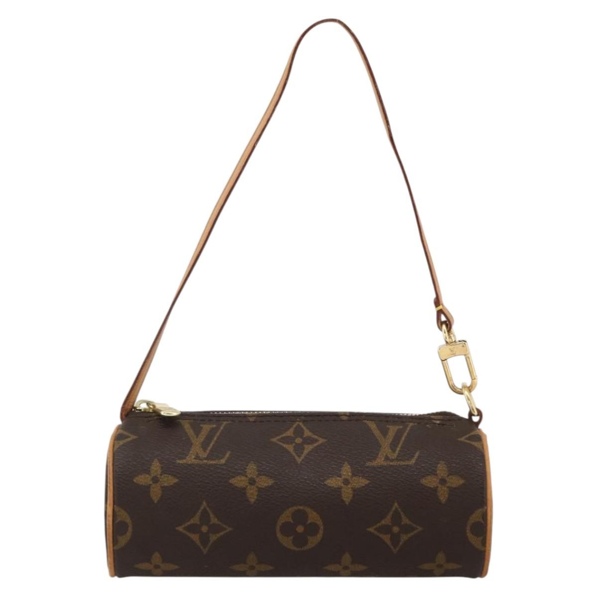 Louis Vuitton Papillon Pochette Monogram Canvas Brown Canvas Clutche & Pouche Bag (Authentic Pre-Loved)