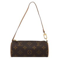 Louis Vuitton Papillon Pochette Monogram Canvas Brown Canvas Clutche & Pouche Bag (Authentic Pre-Loved)