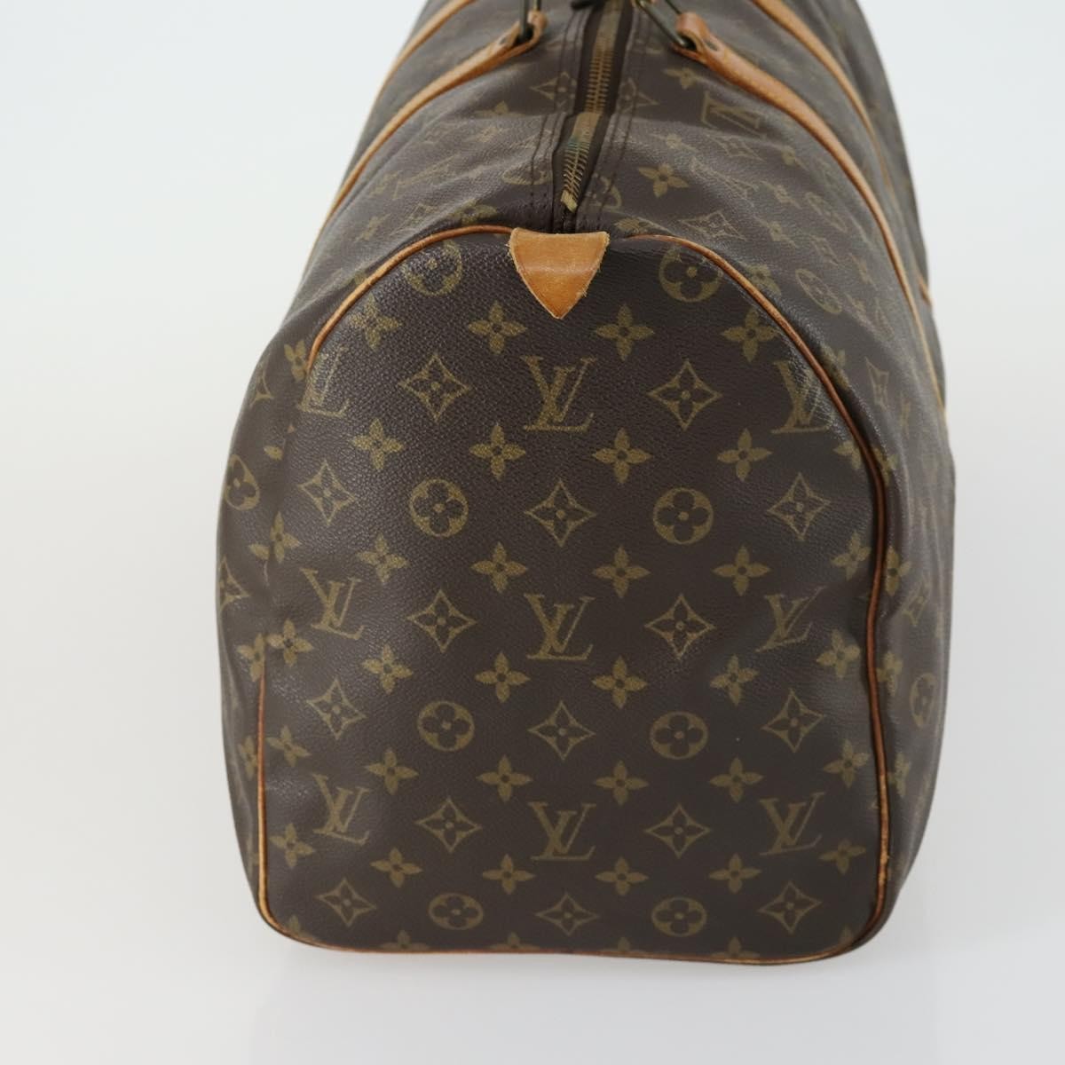 Louis Vuitton Keepall Bag Monogram Canvas Brown Canvas Travel Bag Bag (Authentic Pre-Loved)