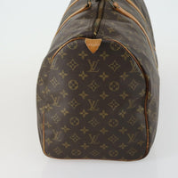 Louis Vuitton Keepall Bag Monogram Canvas Brown Canvas Travel Bag Bag (Authentic Pre-Loved)