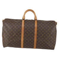 Louis Vuitton Keepall Bandouliere Bag Monogram Canvas Brown Canvas Travel Bag Bag (Authentic Pre-Loved)