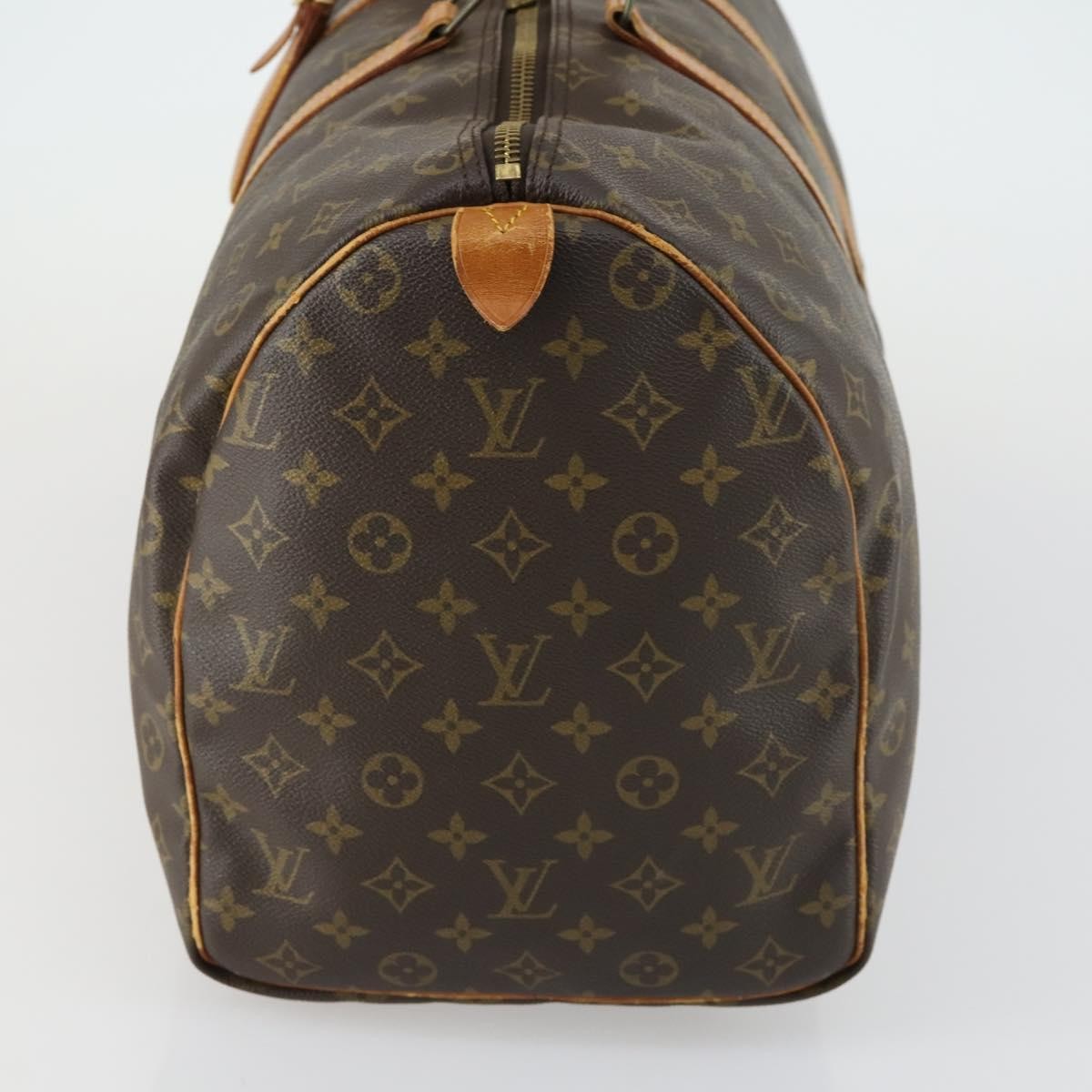 Louis Vuitton Keepall Bag Monogram Canvas Brown Canvas Travel Bag Bag (Authentic Pre-Loved)