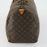 Louis Vuitton Keepall Bag Monogram Canvas Brown Canvas Travel Bag Bag (Authentic Pre-Loved)