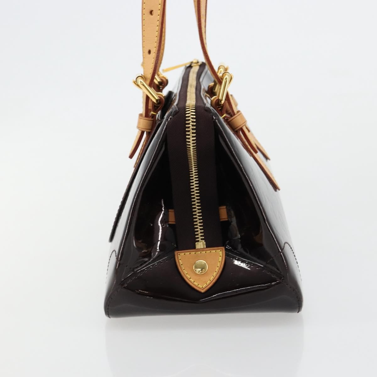 Louis Vuitton Rosewood Avenue Handbag Monogram Vernis Purple Patent_Leather Handbag (Pre-Loved)