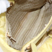 Prada Vintage Tote Nylon Yellow Nylon Tote Bag Bag (Authentic Pre-Loved)