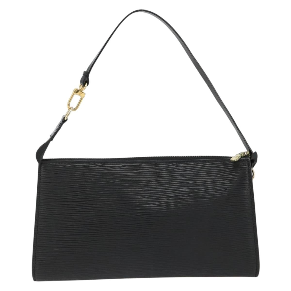 Louis Vuitton Pochette Accessoires Epi Leather Black Leather Clutche & Pouche Bag (Authentic Pre-Loved)