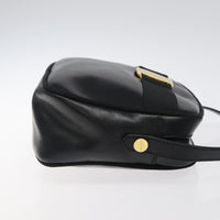 Salvatore Ferragamo Vara Bow Camera Shoulder Bag Leather Black Leather Shoulder Bag Bag (Authentic Pre-Loved)