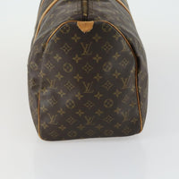 Louis Vuitton Keepall Bag Monogram Canvas Brown Canvas Travel Bag Bag (Authentic Pre-Loved)